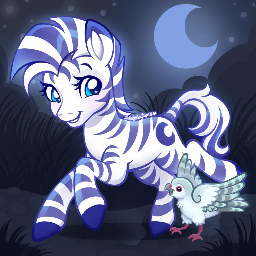 Fullbody Pony - Unnamed Zebra Fullbody Pony - Unnamed Zebra