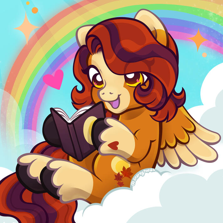 October Moon - Reading Rainbow YCH October Moon - Reading Rainbow YCH